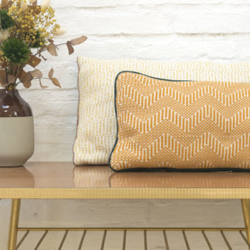 ALBERT- Coussin Jacquard |rouille|
