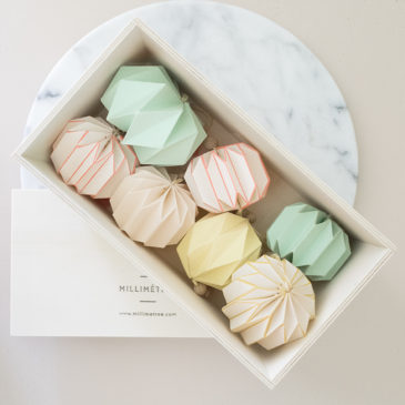 coffret 7 pampilles pliage main origami millimetree