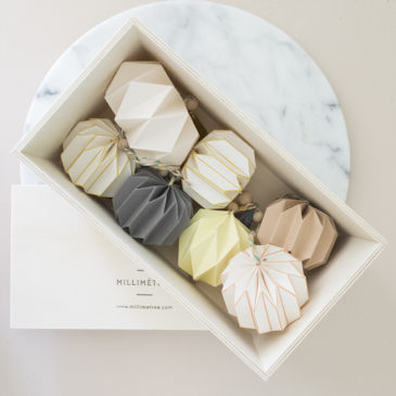 coffret 7 pampilles pliage main origami millimetree