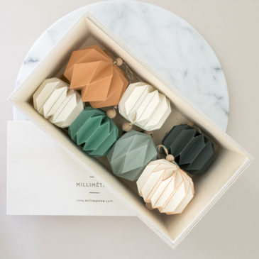 coffret 7 pampilles pliage main origami millimetree