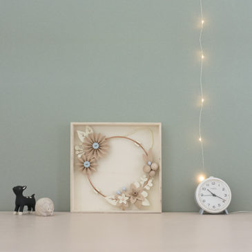 ambiance decoration murale couronne de fleurs millimetree