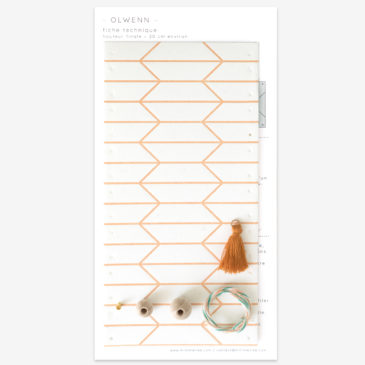 Kit 1 pampille Olwenn - rouille