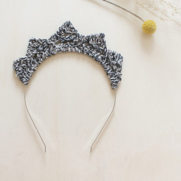 millimetree serre-tête maille tricotée petite princesse coton certifié bio made in vendée