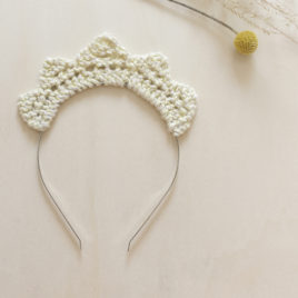 millimetree serre-tête maille tricotée petite princesse coton certifié bio made in vendée