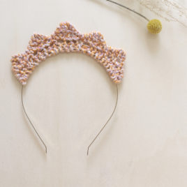 millimetree serre-tête maille tricotée petite princesse coton certifié bio made in vendée