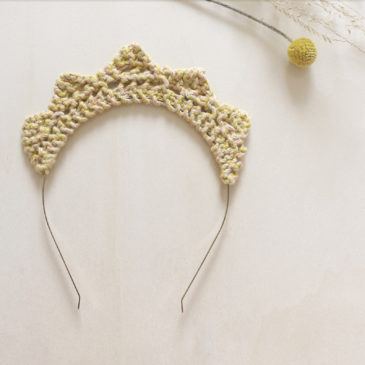 millimetree serre-tête maille tricotée petite princesse coton certifié bio made in vendée