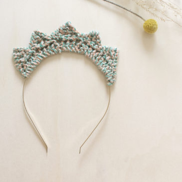 millimetree serre-tête maille tricotée petite princesse coton certifié bio made in vendée