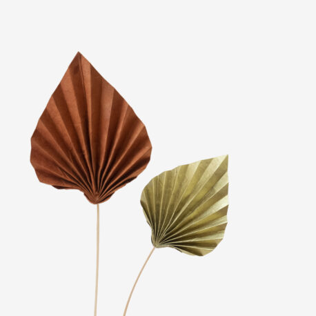 Bar à fleurs, fleur papier à la tige, les feuillages, lance de palm