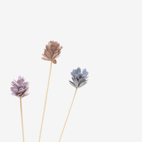 Bar à fleurs, fleur papier à la tige les pompons