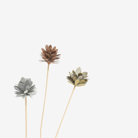 Bar à fleurs, fleur papier à la tige les pompons