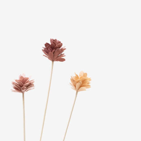 Bar à fleurs, fleur papier à la tige les pompons