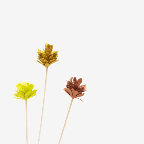 Bar à fleurs, fleur papier à la tige les pompons